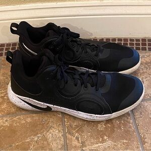 Nike Men Black White Fly by Mid 2 Basketball Athletic Shoes Size 11